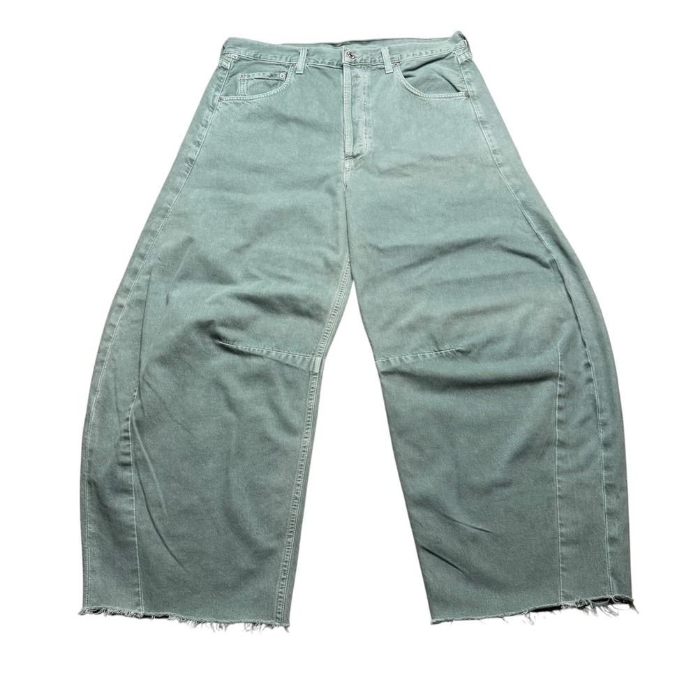 CITIZENS OF HUMANITY Horseshoe Jeans Nova Green Curved Leg Women's Size 31